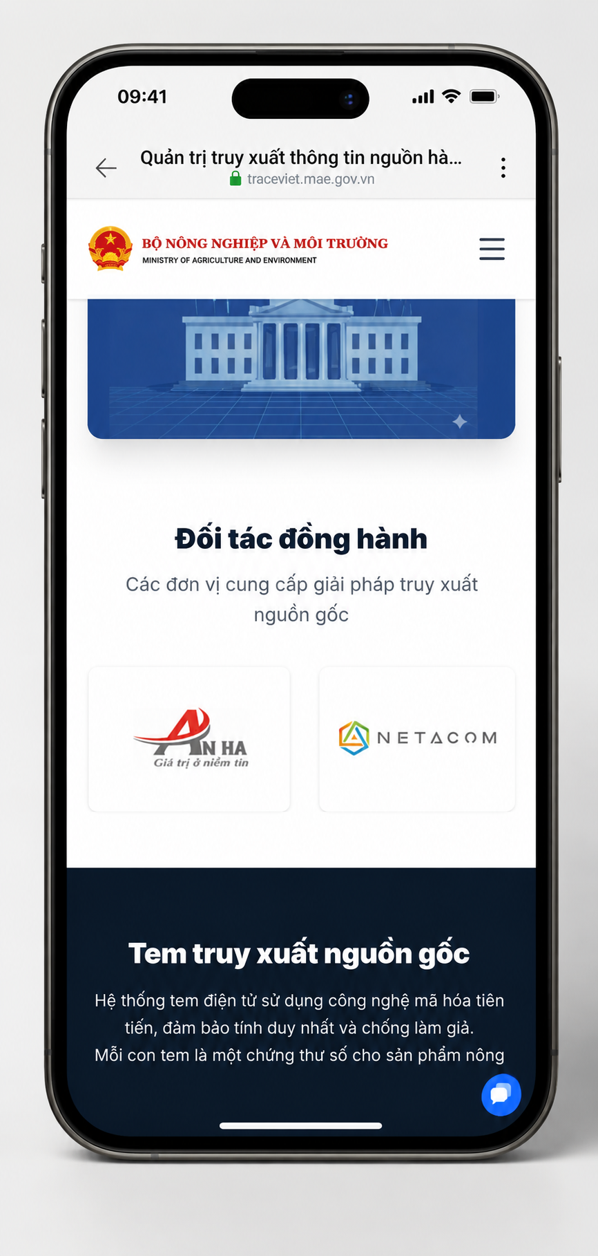 Yến sào trước bài toán hàng giả: Doanh nghiệp làm gì để bảo vệ thương hiệu và niềm tin khách hàng? 2 An Hà tự hào được Bộ Nông nghiệp và Môi trường lựa chọn là một trong những đơn vị cung cấp giải pháp truy xuất nguồn gốc đồng hành triển khai Hệ thống truy xuất nguồn gốc nông sản Việt Nam.