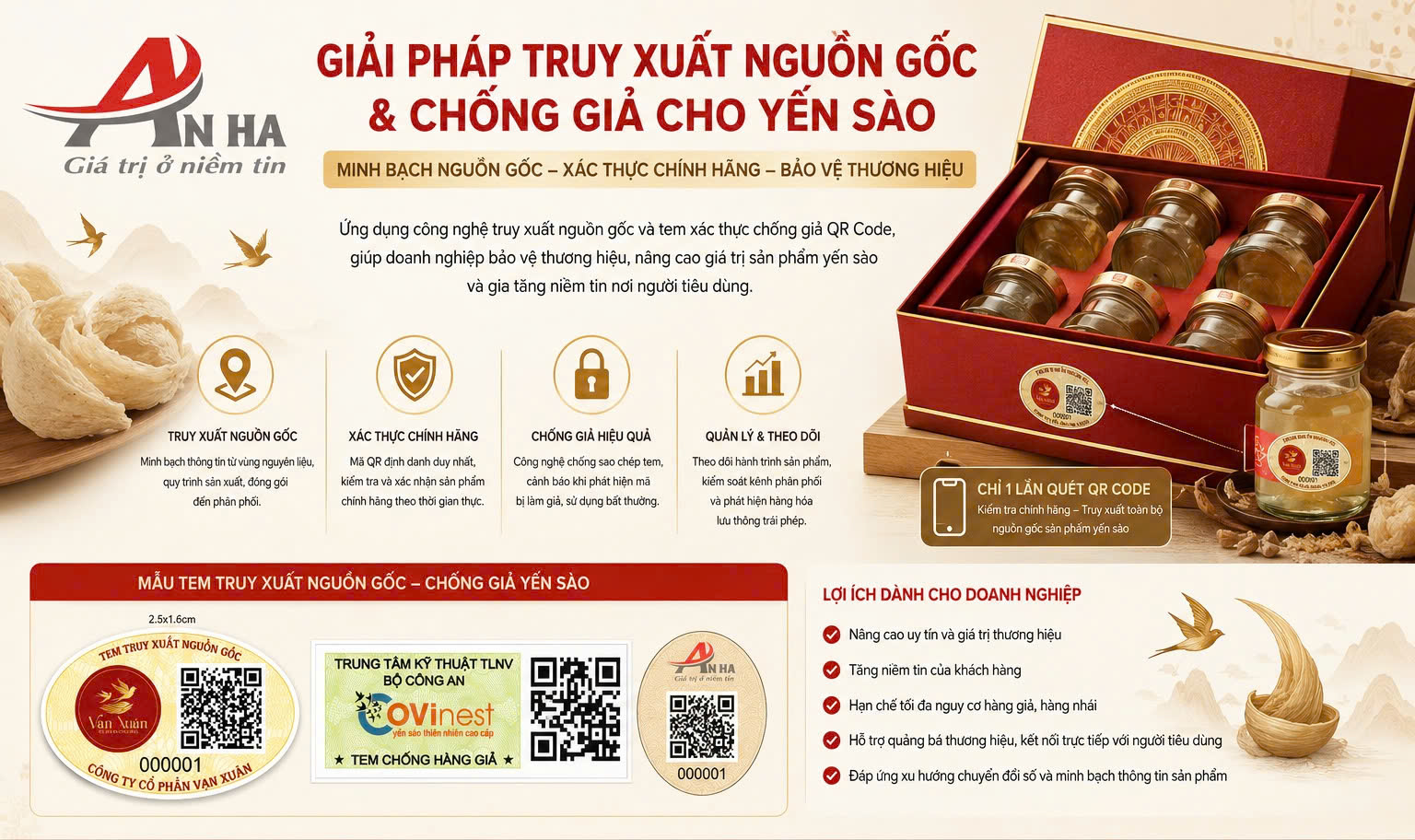 Yến sào và cuộc chiến bảo vệ thương hiệu: Không thể chỉ trông chờ vào bao bì